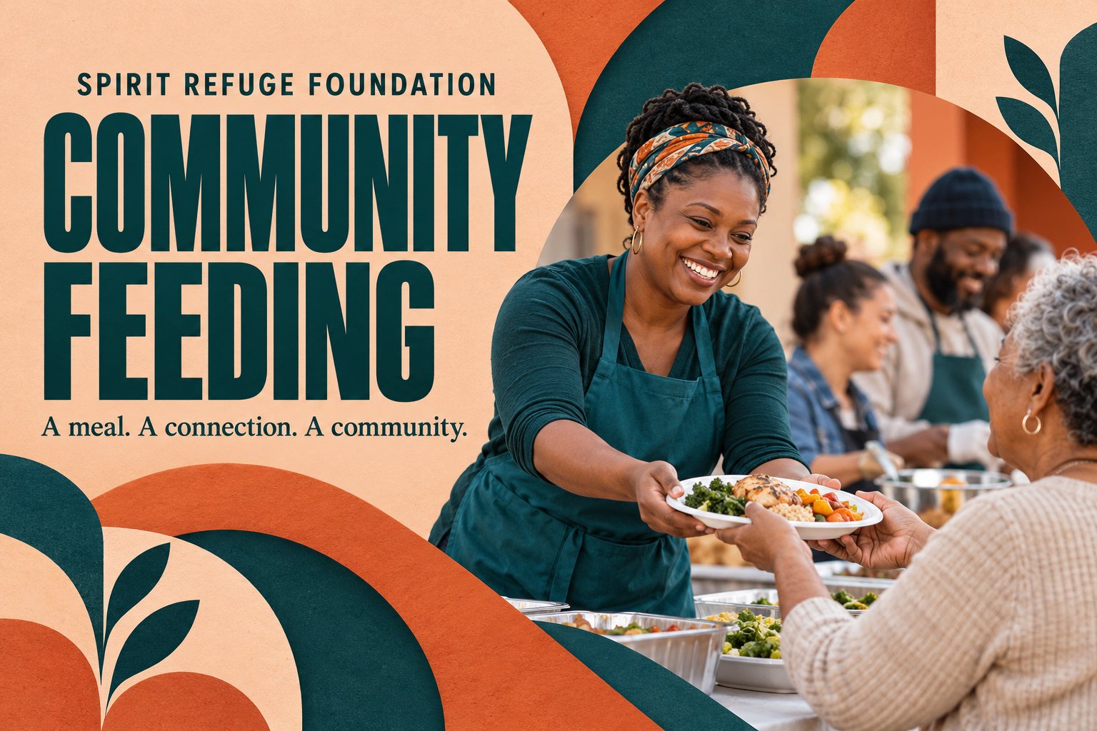Community Feeding banner: A meal. A connection. A community.